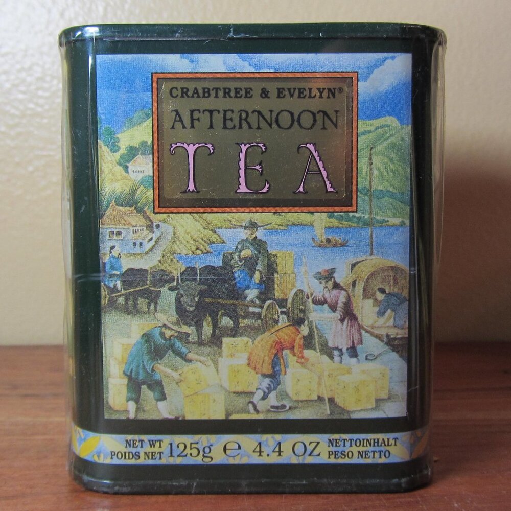 Crabtree & Evelyn vintage afternoon tea tin 4.4 oz sealed unopened unused (H243)